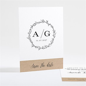 Save the Date mariage douce harmonie