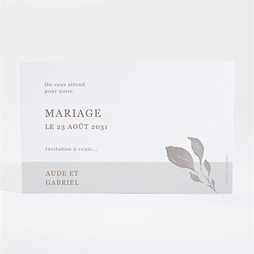 Save the Date mariage élégance - Dos de la carte