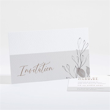 Carton d'invitation mariage élégance