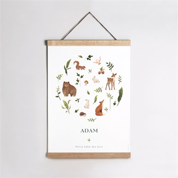 Affiche naissance compères