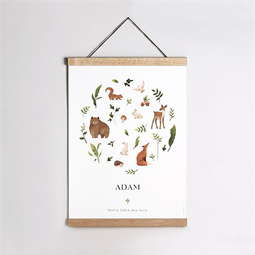 Affiche naissance compères