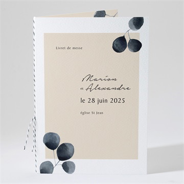 Livret de messe mariage contraste