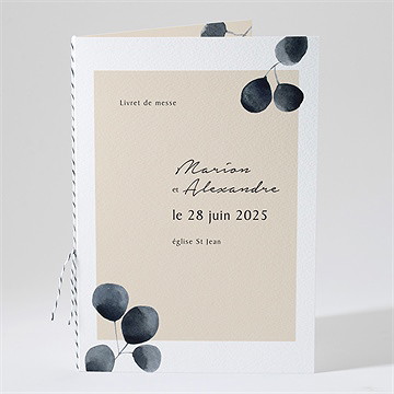 Livret de messe mariage contraste