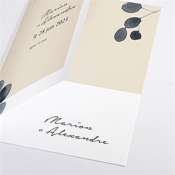 Livret de messe mariage contraste - Détail du livret