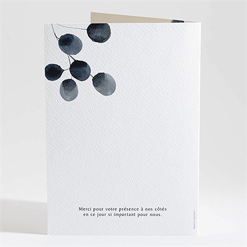 Livret de messe mariage contraste - Dos du livret