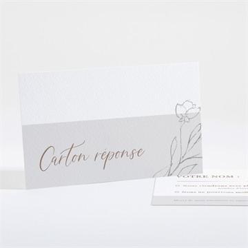 Carton réponse mariage élégance