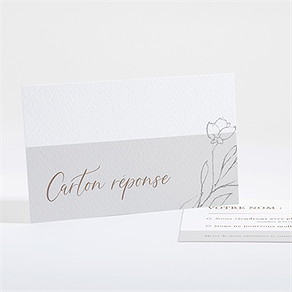Carton réponse mariage élégance
