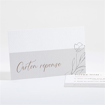 Carton réponse mariage élégance