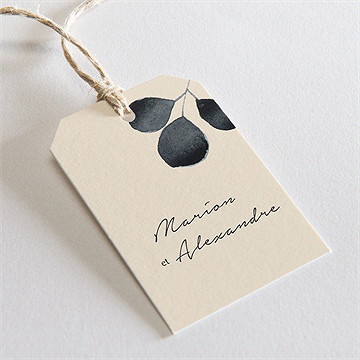 Etiquette mariage contraste