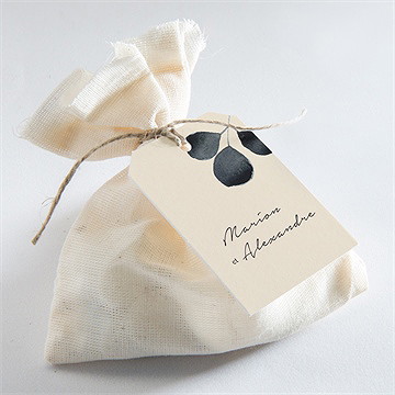 Etiquette mariage contraste - Mise en situation