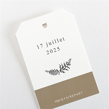 Etiquette mariage amour toujours - Dos de l'étiquette