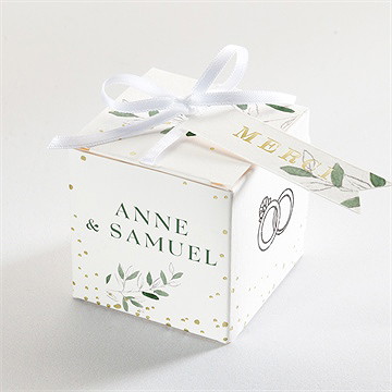 Boîte de dragées mariage la belle histoire