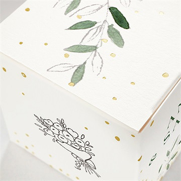 Boîte de dragées mariage la belle histoire - Détail de la boîte