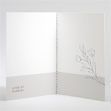 Livret de messe mariage élégance - Intérieur du livret