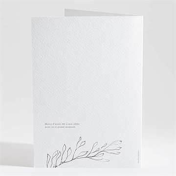 Livret de messe mariage élégance - Dos du livret