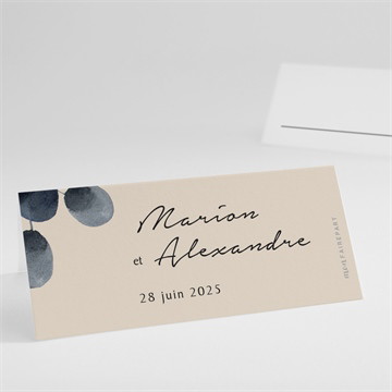 Marque-place mariage contraste