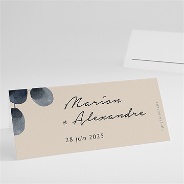 Marque-place mariage contraste