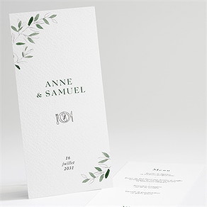 Menu mariage la belle histoire
