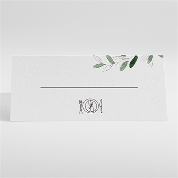 Marque-place mariage la belle histoire - Dos du marque place