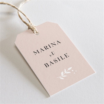 Etiquette mariage médaillon