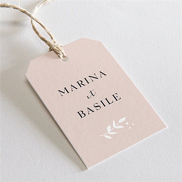 Etiquette mariage médaillon