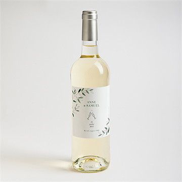 Etiquette de bouteille mariage la belle histoire - Mise en situation