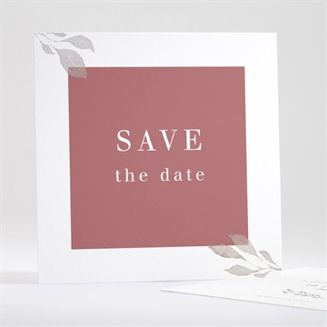 Save the Date mariage élégance rose