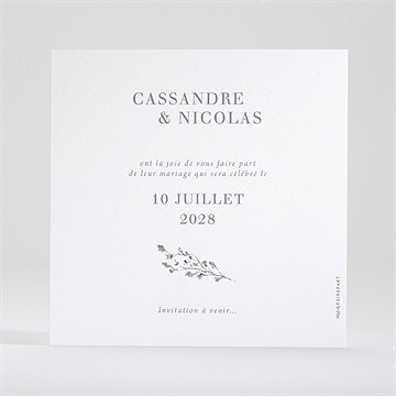 Save the Date mariage élégance rose - Dos de la carte