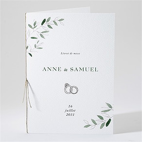 Livret de messe mariage la belle histoire