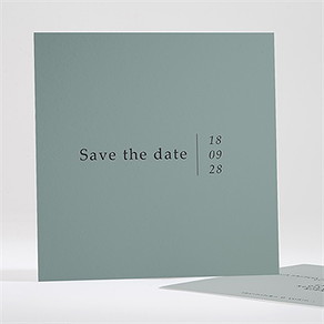Save the Date mariage vert laurier