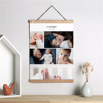 Affiche naissance instants - Mise en situation