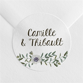 Sticker mariage couronne d'olivier