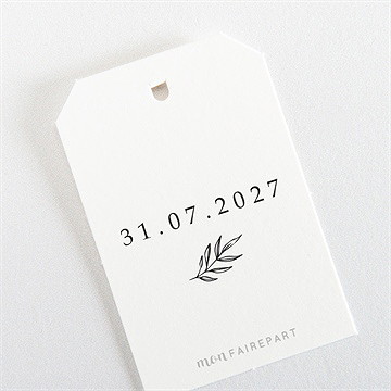 Etiquette mariage douce harmonie - Dos de l'étiquette