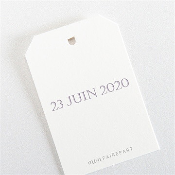 Etiquette mariage couronne d'olivier - Mise en situation