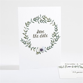 Save the Date mariage couronne d'olivier