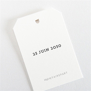 Etiquette mariage aquarelle bleue - Dos de l'étiquette