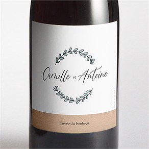 Etiquette de bouteille mariage tellement nous