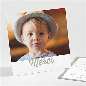 Remerciement communion signature florale