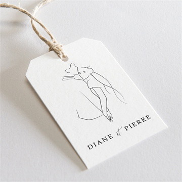 Etiquette mariage belle esquisse