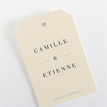 Etiquette mariage un grand jour - Dos de l'étiquette