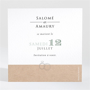 Save the Date mariage bonheur - Dos de la carte