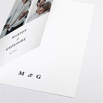 Livret de messe mariage epuré - Détail du livret