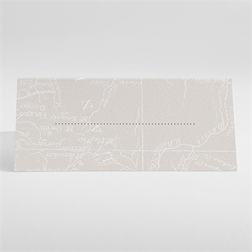 Marque-place mariage notre passeport - Dos du marque place