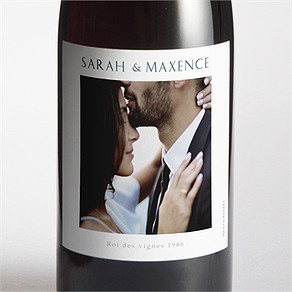 Etiquette de bouteille mariage jouy exclusif