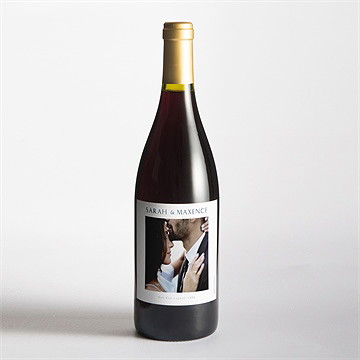 Etiquette de bouteille mariage jouy exclusif - Mise en situation