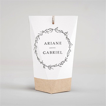 Boîte surprise mariage douce harmonie - Dos de la boîte