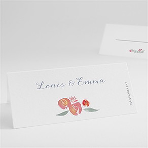 Marque-place mariage couronnés
