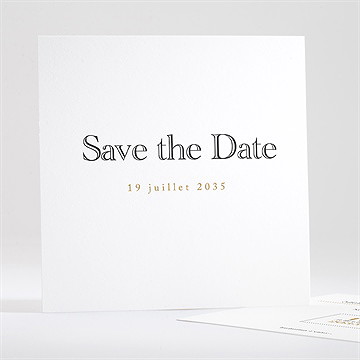 Save the Date mariage lettre moderne