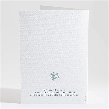 Livret de messe mariage jouy exclusif - Dos du livret