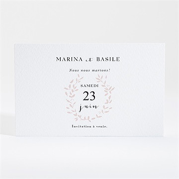 Save the Date mariage médaillon - Dos de la carte